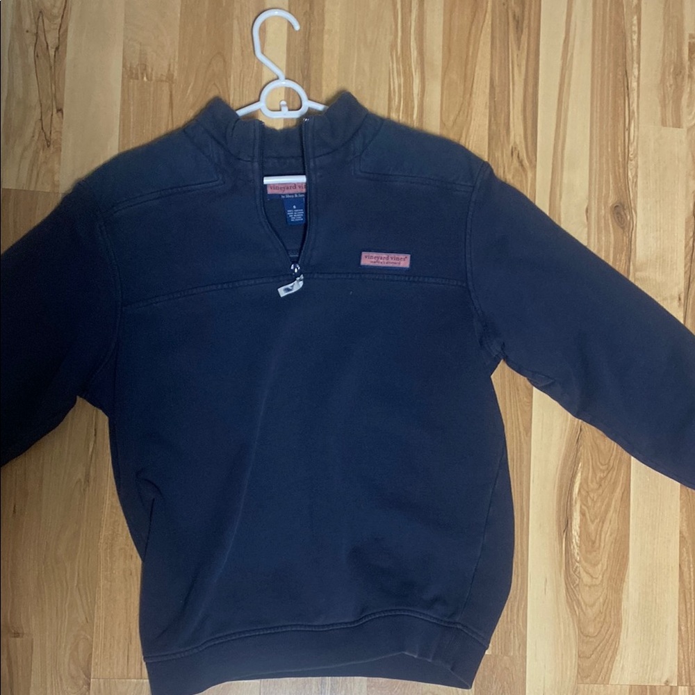 Vineyard Vines Men's Navy Quarter Zip Sweater